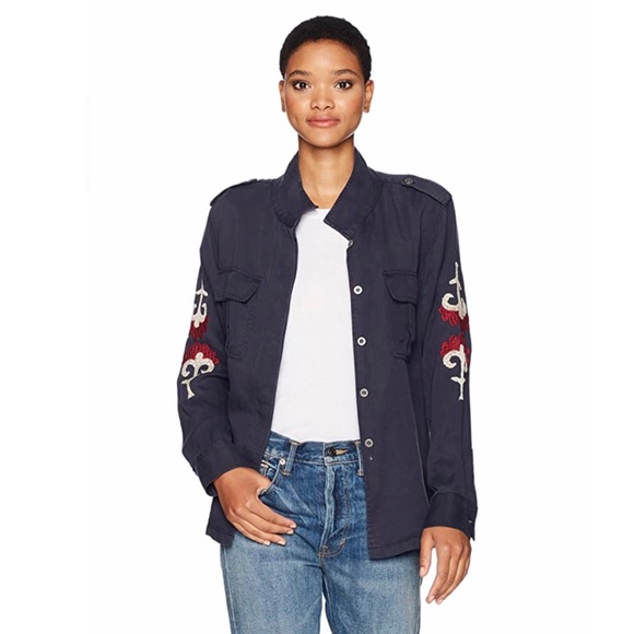 RAILS ELLIOT Button Down Embroidered Jacket Shirt - Picture 4 of 10